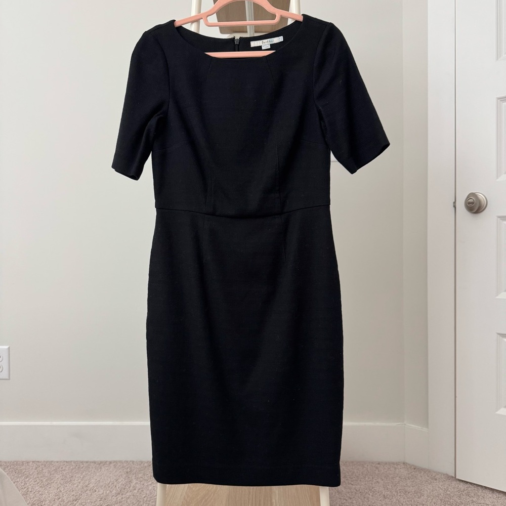 Boden Fitted Black Shift Dress